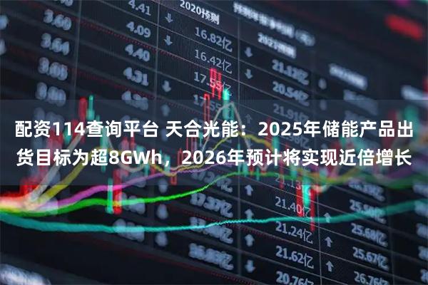 配资114查询平台 天合光能：2025年储能产品出货目标为超8GWh，2026年预计将实现近倍增长