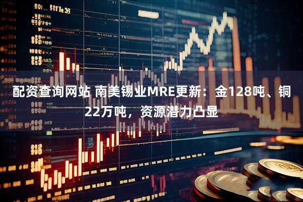 配资查询网站 南美锡业MRE更新：金128吨、铜22万吨，资源潜力凸显